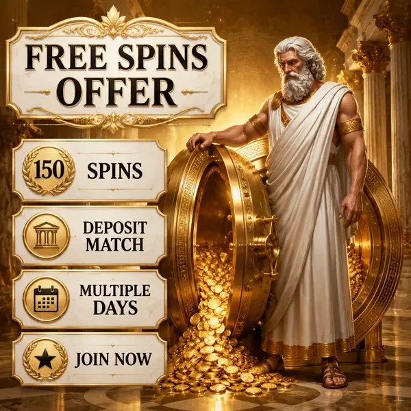 Spieler beansprucht Freispiele bei Savaspin, während sich goldener Tresor mit Schatz öffnet